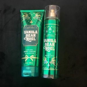 “Vanilla Bean Noel” set from bath and body works
